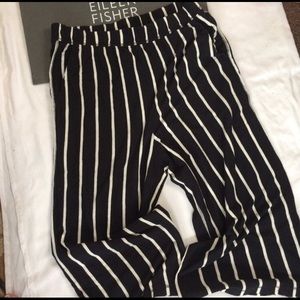 SOLD ON EBAY | Eileen fisher Striped  Cotton Pants